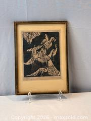 MaxSold Auction: "White Peacocks"  Signed Woodcut by Listed Canadian artist Katherine Day (1889-1976) - Oakville (Ontario, Canada) PARTNER MANAGED Estate Sale Online Auction - Lakeshore Road West