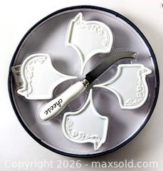 MaxSold Auction: Davis & Waddell 5 Piece Cheese Markers With Cutting Utensil Set - Toronto (Ontario, Canada) SELLER MANAGED Downsizing Online Auction - Yonge (CONDO)