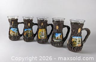 MaxSold Auction: Vintage Souvenir Tree Trunk Glasses - Toronto (Ontario, Canada) SELLER MANAGED Downsizing Online Auction - Yonge (CONDO)
