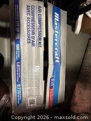 MaxSold Auction: Mastercraft 3-Gallon Portable Air Compressor (100 PSI) - Oakville (Ontario, Canada) SELLER MANAGED Estate Sale Online Auction - Cornwall Road (STORAGE)