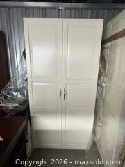 MaxSold Auction: White Painted Engineered Wood Wardrobe - Oakville (Ontario, Canada) SELLER MANAGED Estate Sale Online Auction - Cornwall Road (STORAGE)
