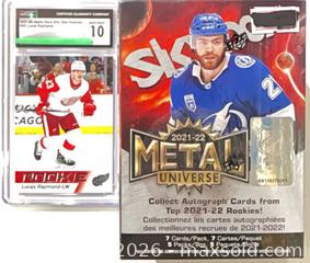 MaxSold Auction: 2021-22 Upper Deck Lucas Raymond #20 Rookie Card Graded and Sealed Box - Cobourg (Ontario, Canada) SELLER MANAGED Reseller Online Auction - Elgin Street West