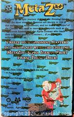 MaxSold Auction: MetaZoo Tribal Decks: Alpha Iceman, Dingbelle, Pukwudgie, Salamander - Cobourg (Ontario, Canada) SELLER MANAGED Reseller Online Auction - Elgin Street West