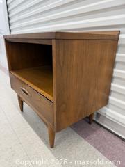 MaxSold Auction: MCM Walnut Nightstand Bedside Table 1 of 2  - Toronto (Ontario, Canada) PARTNER MANAGED Estate Sale Online Auction -  Esander Drive (STORAGE)