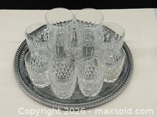 MaxSold Auction: Vintage Crystal Scotch Glasses + Silver Plated Cocktail Tray  - Toronto (Ontario, Canada) PARTNER MANAGED Estate Sale Online Auction -  Esander Drive (STORAGE)