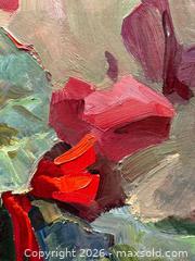 MaxSold Auction: Vintage Red Cyclamen Still Life Oil on Masonite Painting by Guttorn Otto - Toronto (Ontario, Canada) PARTNER MANAGED Estate Sale Online Auction -  Esander Drive (STORAGE)