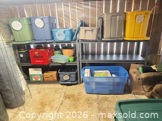MaxSold Auction: 2 Metal Shelving Units D - Barrie (Ontario, Canada) Downsizing Online Auction - Wessenger Drive