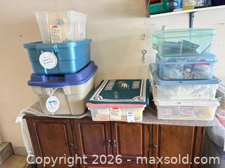 MaxSold Auction: Craft Supplies, Storage, Beads and More C - Barrie (Ontario, Canada) Downsizing Online Auction - Wessenger Drive