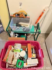 MaxSold Auction: Folding Garden Kneeler/Seat with Gardening Supplies and Tote C - Barrie (Ontario, Canada) Downsizing Online Auction - Wessenger Drive