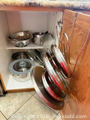 MaxSold Auction: Lagostina Stainless Steel Pots, Pans, Lids & Colander (Multiple) B - Barrie (Ontario, Canada) Downsizing Online Auction - Wessenger Drive
