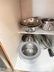 MaxSold Auction: Lagostina Stainless Steel Pots, Pans, Lids & Colander (Multiple) B - Barrie (Ontario, Canada) Downsizing Online Auction - Wessenger Drive