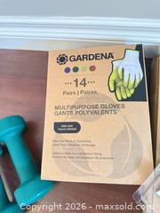 MaxSold Auction: Mixed household lot: neoprene dumbbells, card shuffler, wire shelf pieces B - Barrie (Ontario, Canada) Downsizing Online Auction - Wessenger Drive