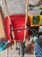 MaxSold Auction: Red Plastic Tray Wheelbarrow C - Barrie (Ontario, Canada) Downsizing Online Auction - Wessenger Drive