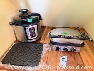 MaxSold Auction: T-fal EPC06 Pressure Cooker & Cuisinart Griddler B - Barrie (Ontario, Canada) Downsizing Online Auction - Wessenger Drive