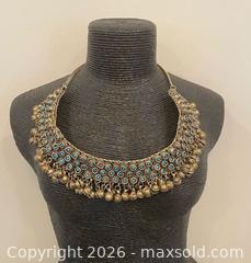 MaxSold Auction: Heavy Antique Brass and Turquoise Necklace  - St. Catharines (Ontario, Canada) SELLER MANAGED Estate Sale Online Auction - Monique Crescent