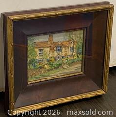 MaxSold Auction: Original Listed British/Canadian Artist Maria Hampshire Eaton (1862-1944) Andrew Marvell's House Watercolour and Gouache on Iverite - St. Catharines (Ontario, Canada) SELLER MANAGED Estate Sale Online Auction - Monique Crescent