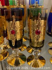 MaxSold Auction: Stunning Vintage Italian Gold Plated Hand Painted Decanter Glassware Set - St. Catharines (Ontario, Canada) SELLER MANAGED Estate Sale Online Auction - Monique Crescent