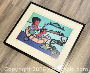 MaxSold Auction: Large Indigenous Print Signed - Surrey (British Columbia, Canada) SELLER MANAGED Downsizing Online Auction -  85b Avenue