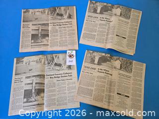 MaxSold Auction: 1989 Earthquake Newspapers - Oakland (California, USA) PARTNER MANAGED Estate Sale Online Auction - Monterey Boulevard
