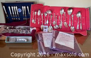 MaxSold Auction: Beautiful Set of Silverplate Flatware & Accessories - Oakland (California, USA) PARTNER MANAGED Estate Sale Online Auction - Monterey Boulevard