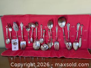 MaxSold Auction: Beautiful Set of Silverplate Flatware & Accessories - Oakland (California, USA) PARTNER MANAGED Estate Sale Online Auction - Monterey Boulevard