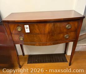 MaxSold Auction: Bow Front Console Table - Oakland (California, USA) PARTNER MANAGED Estate Sale Online Auction - Monterey Boulevard