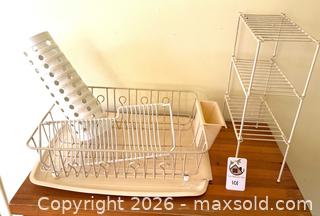MaxSold Auction: Dish Rack + Cupboard Organizers - Oakland (California, USA) PARTNER MANAGED Estate Sale Online Auction - Monterey Boulevard