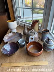 MaxSold Auction: Gorgeous Handmade Pottery Serving Pieces - Oakland (California, USA) PARTNER MANAGED Estate Sale Online Auction - Monterey Blvd