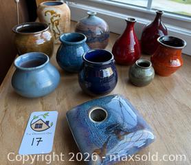 MaxSold Auction: Handmade Pottery Vases and Bud Vases - Oakland (California, USA) PARTNER MANAGED Estate Sale Online Auction - Monterey Boulevard