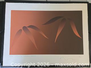 MaxSold Auction: Kozo Inoue Abstract Screen Print (8/75), 1976 - Oakland (California, USA) PARTNER MANAGED Estate Sale Online Auction - Monterey Boulevard