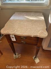 MaxSold Auction: Marble-Topped Side Table - Oakland (California, USA) PARTNER MANAGED Estate Sale Online Auction - Monterey Boulevard