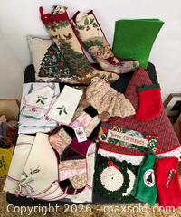 MaxSold Auction: Needlepoint and Christmas Linens - Oakland (California, USA) PARTNER MANAGED Estate Sale Online Auction - Monterey Boulevard