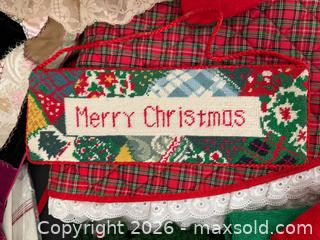 MaxSold Auction: Needlepoint and Christmas Linens - Oakland (California, USA) PARTNER MANAGED Estate Sale Online Auction - Monterey Boulevard