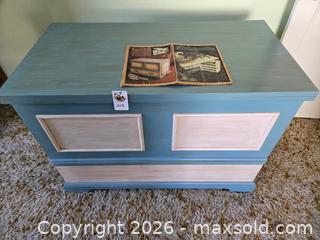 MaxSold Auction: Sewing Center Chest & Fold- Out Table (sewing machine and contents not included) - Oakland (California, USA) PARTNER MANAGED Estate Sale Online Auction - Monterey Boulevard