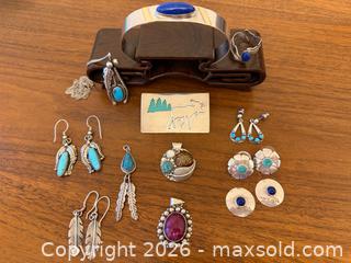 MaxSold Auction: Silver Jewelry with natural stones - Oakland (California, USA) PARTNER MANAGED Estate Sale Online Auction - Monterey Boulevard