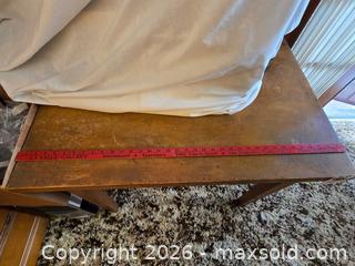 MaxSold Auction: Small Wooden Desk with 1 drawer - Oakland (California, USA) PARTNER MANAGED Estate Sale Online Auction - Monterey Boulevard