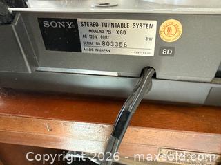 MaxSold Auction: SONY Turntable - Oakland (California, USA) PARTNER MANAGED Estate Sale Online Auction - Monterey Boulevard