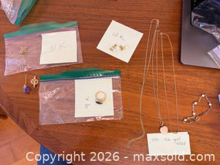 MaxSold Auction: Various Gold Jewelry in 12K, 10K, 9K, and more - Oakland (California, USA) PARTNER MANAGED Estate Sale Online Auction - Monterey Blvd