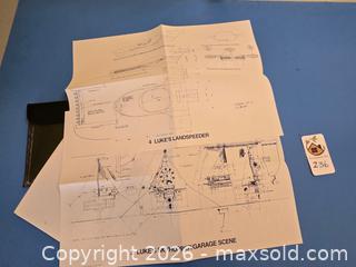 MaxSold Auction: Vintage Star Wars Blueprints  - Oakland (California, USA) PARTNER MANAGED Estate Sale Online Auction - Monterey Blvd