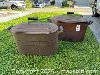 MaxSold Auction: Vintage Wash Boilers - Oakland (California, USA) PARTNER MANAGED Estate Sale Online Auction - Monterey Boulevard