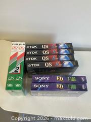 MaxSold Auction: Lot of 8 Sealed Blank VHS Tapes - Toronto (Ontario, Canada) SELLER MANAGED Estate Sale Online Auction - Clinton Street