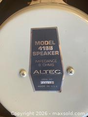 MaxSold Auction: Speaker Cabinet with 2 x Vintage Altec 418B Alnico Speakers - Toronto (Ontario, Canada) SELLER MANAGED Estate Sale Online Auction - Clinton Street