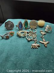 MaxSold Auction: Costume Jewelry Lot – Rings & Charms - Vancouver (British Columbia, Canada) SELLER MANAGED Reseller Online Auction - East 7th Avenue (STORAGE)