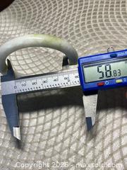 MaxSold Auction: Natural Nephrite Jade Bangle Bracelet, White & Green, 58mm - Vancouver (British Columbia, Canada) SELLER MANAGED Reseller Online Auction - East 7th Avenue (STORAGE)