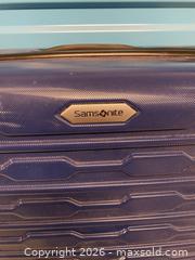MaxSold Auction: Samsonite Large Blue Hard-Shell Spinner Suitcase - Vancouver (British Columbia, Canada) SELLER MANAGED Reseller Online Auction - East 7th Avenue (STORAGE)