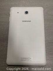 MaxSold Auction: Samsung Galaxy Tab E 9.6” Tablet – Model SM-T560NU, 16GB - Vancouver (British Columbia, Canada) SELLER MANAGED Reseller Online Auction - East 7th Avenue (STORAGE)