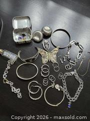 MaxSold Auction: Sterling Silver Jewelry Lot – Wearable & Repair (171g) - Vancouver (British Columbia, Canada) SELLER MANAGED Reseller Online Auction - East 7th Avenue (STORAGE)