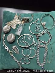 MaxSold Auction: Sterling Silver Jewelry Lot – Wearable & Repair (171g) - Vancouver (British Columbia, Canada) SELLER MANAGED Reseller Online Auction - East 7th Avenue (STORAGE)