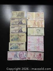 MaxSold Auction: Turkey Banknotes Lot – Old Turkish Lira & Modern TRY - Vancouver (British Columbia, Canada) SELLER MANAGED Reseller Online Auction - East 7th Avenue (STORAGE)