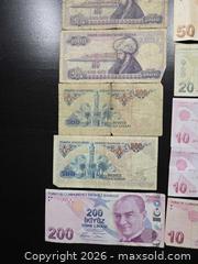 MaxSold Auction: Turkey Banknotes Lot – Old Turkish Lira & Modern TRY - Vancouver (British Columbia, Canada) SELLER MANAGED Reseller Online Auction - East 7th Avenue (STORAGE)